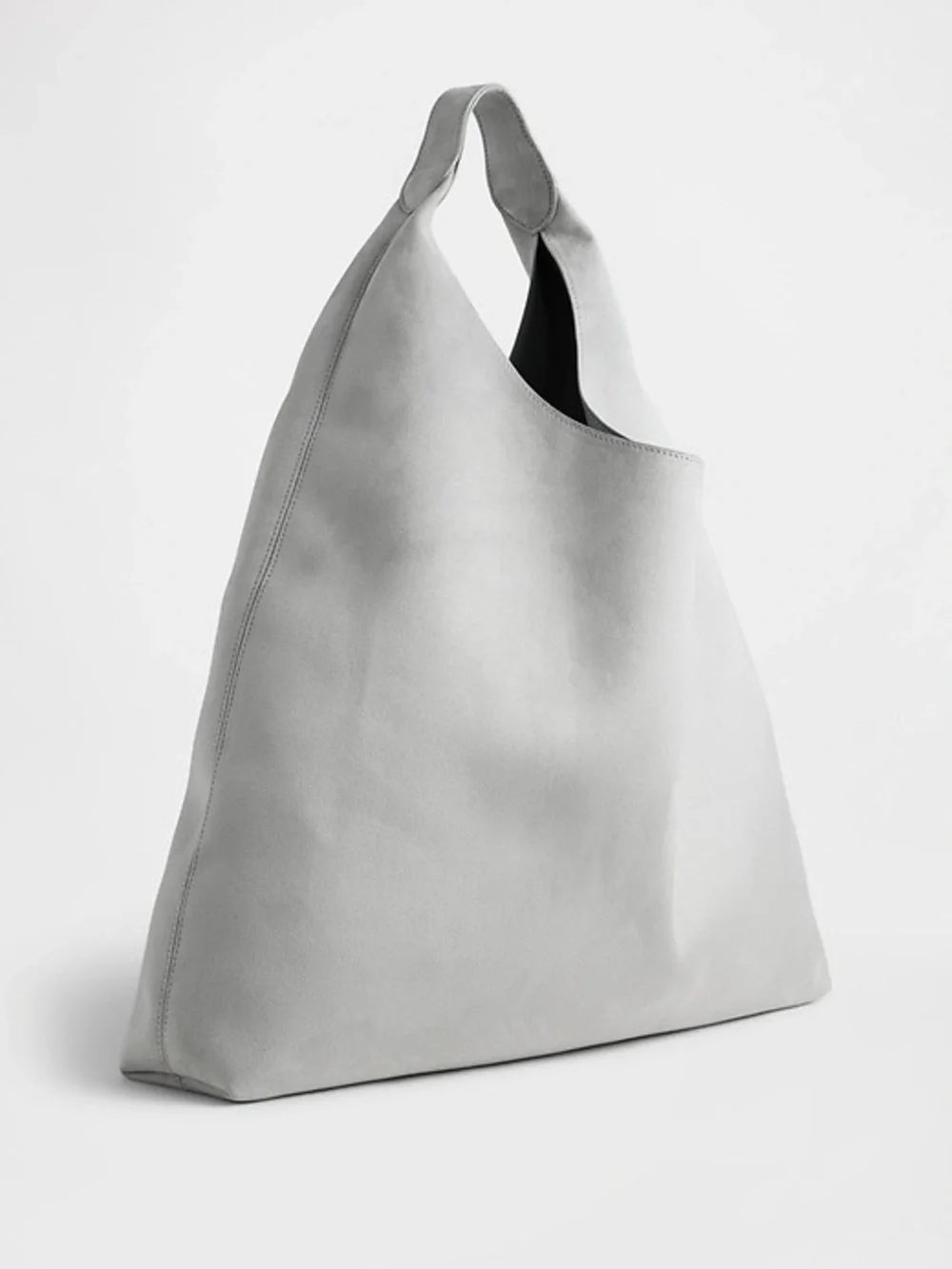 GAP Vegan Leather Slouchy Tote - GRAY
